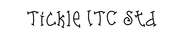 Tickle ITC Std font preview