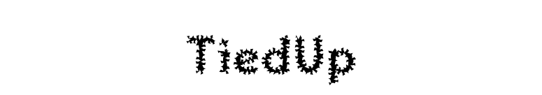 TiedUp font preview