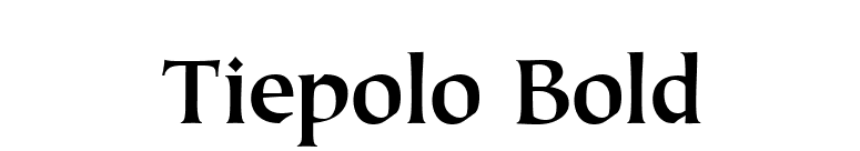 Tiepolo Bold font preview