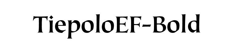 TiepoloEF-Bold font preview