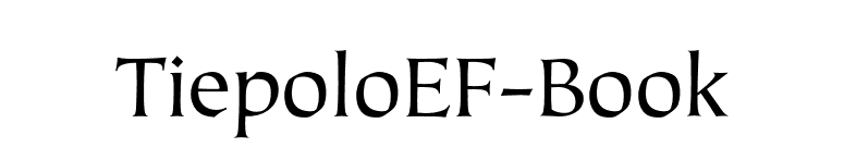 TiepoloEF-Book font preview