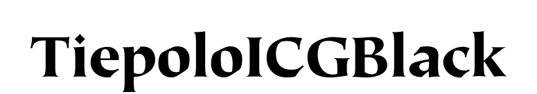 TiepoloICGBlack font preview