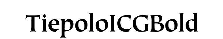 TiepoloICGBold font preview