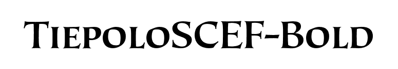 TiepoloSCEF-Bold font preview