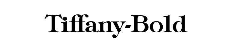 Tiffany-Bold font preview
