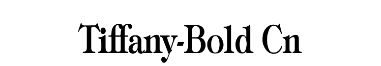 Tiffany-Bold Cn font preview