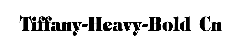 Tiffany-Heavy-Bold Cn font preview