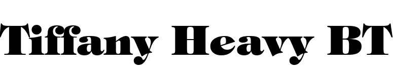 Tiffany Heavy BT font preview