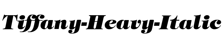 Tiffany-Heavy-Italic font preview