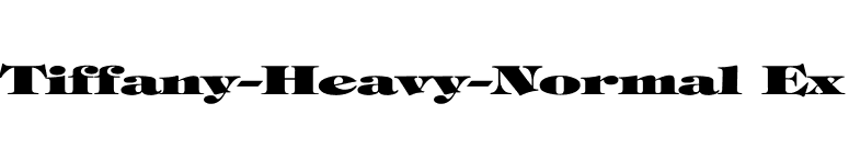 Tiffany-Heavy-Normal Ex font preview
