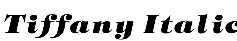 Tiffany Italic font preview