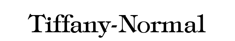 Tiffany-Normal font preview