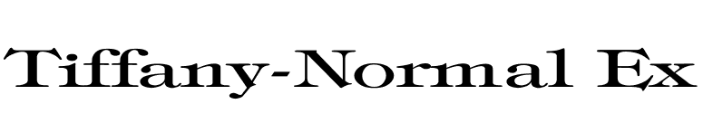 Tiffany-Normal Ex font preview