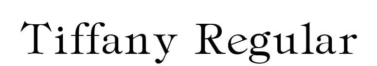 Tiffany Regular font preview