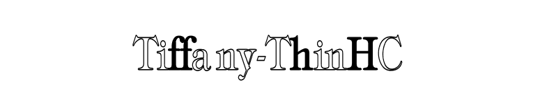 Tiffany-ThinHC font preview