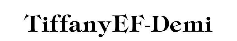TiffanyEF-Demi font preview