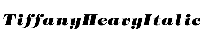 TiffanyHeavyItalic font preview
