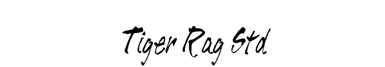 Tiger Rag Std font preview