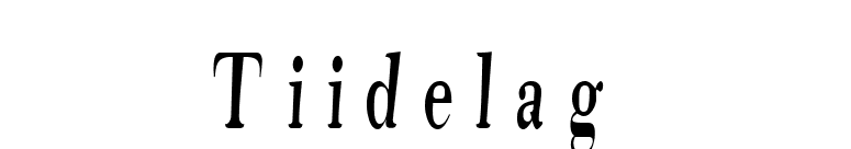 Tiidelag font preview