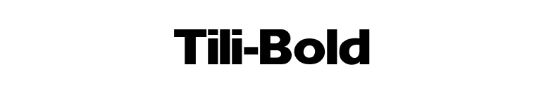 Tili-Bold font preview