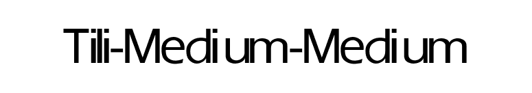 Tili-Medium-Medium font preview