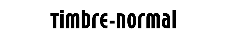 Timbre-Normal font preview