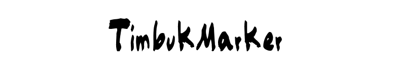 TimbukMarker font preview