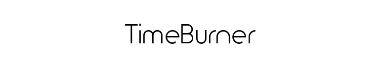 TimeBurner font preview