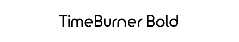 TimeBurner Bold font preview