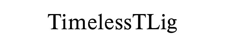 TimelessTLig font preview