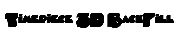 Timepiece 3D BackFill font preview