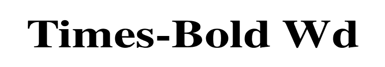 Times-Bold Wd font preview