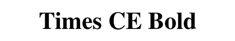 Times CE Bold font preview