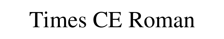 Times CE Roman font preview