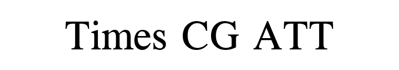 Times CG ATT font preview