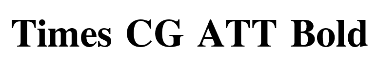Times CG ATT Bold font preview