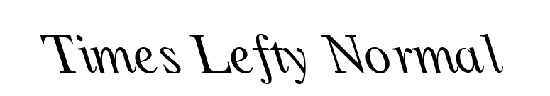 Times Lefty Normal font preview