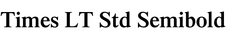 Times LT Std Semibold font preview