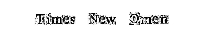 Times New Omen font preview