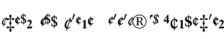 Times New Roman* MONOTYPE Fractions font preview
