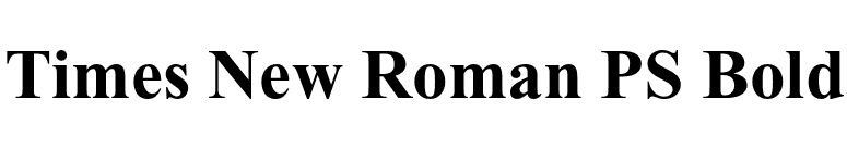 Times New Roman PS Bold font preview