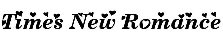Times New Romance font preview