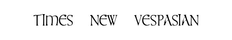 times new vespasian font preview