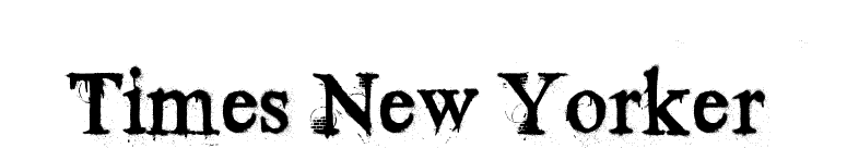 Times New Yorker font preview