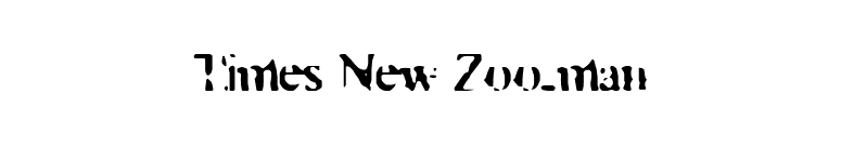 Times New Zoo-man font preview