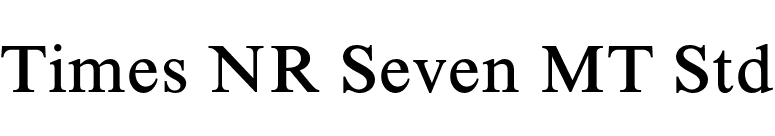 Times NR Seven MT Std font preview