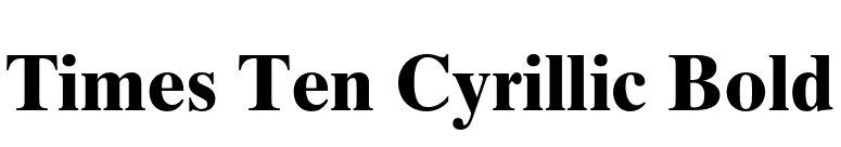 Times Ten Cyrillic Bold font preview