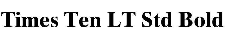 Times Ten LT Std Bold font preview