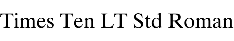 Times Ten LT Std Roman font preview