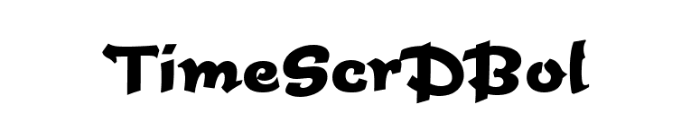 TimeScrDBol font preview